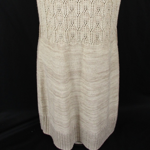 SOLD - HeartSoul Knitted Oatmeal Sweater Dress - Picture 2 of 4